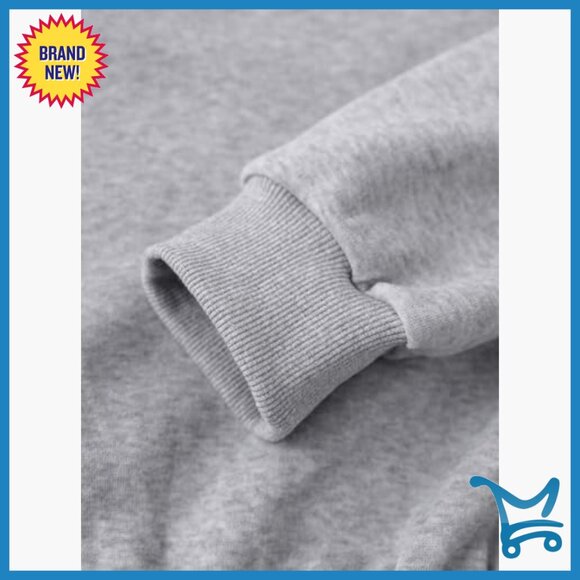 Large Slim Fit Cropped Hoodie Sweatpants Set Lightweight Polyester Activewear - Picture 5 of 6